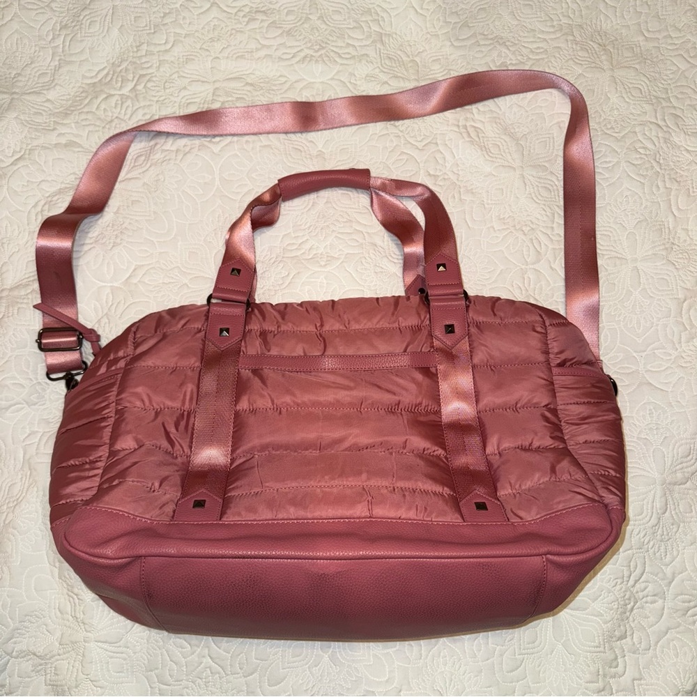 Cynthia Rowley Pink Quilted Women's Weekender Duffle Bag